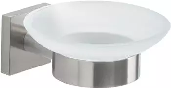 Gedy Fuji Seifenhalter Wandmontage, Edelstahl AISI 304, gebürstet (FJ11)