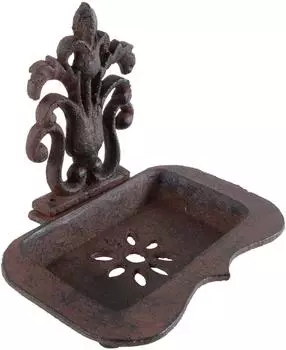 Esschert Seifenschale viktorianischer Stil, Gusseisen, braun (BS09)
