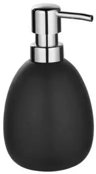 Wenko Polaris Seifenspender Keramik, schwarz matt, 390ml (24014100)