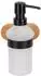 Wenko Turbo-Loc® Seifenspender Orea Bamboo, satiniertes Glas, ohne Bohren (4008838366530)