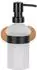 Wenko Turbo-Loc® Seifenspender Orea Bamboo, satiniertes Glas, ohne Bohren (4008838366530)