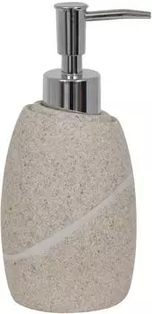 MSV Malua Seifenspender Polyresin Stein-Optik beige (141591)