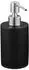 Relaxdays Seifenspender 180ml, schwarz, 2er-Set