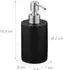 Relaxdays Seifenspender 180ml, schwarz, 2er-Set