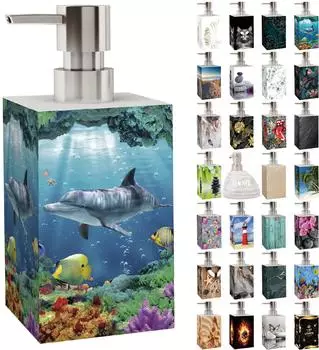 Sanilo Seifenspender Delphin Korallen, Kunststoff, blau