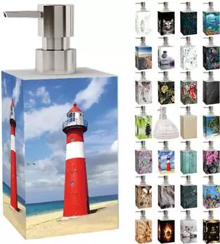 Sanilo Seifenspender »Leuchtturm«, Polyresin, blau (165x70mm)