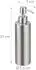 Relaxdays Seifenspender nachfüllbar, gebürsteter Edelstahl, 300ml, 2er-Set