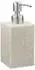 Relaxdays Seifenspender 300ml nachfüllbar, Polyresin, sand (2er-Set)