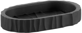 Kela Merida Seifenschale Polyresin schwarz (23764-CN)