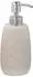 Relaxdays Seifenspender rund, nachfüllbar, Polyresin, beige, 300ml (10031061_778)