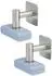 bremermann Magnet-Seifenhalter 2er Set, matt, Edelstahl
