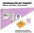 bremermann Magnet-Seifenhalter 2er Set, matt, Edelstahl