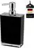 bremermann Seifenspender XL eckig, Kunststoff, schwarz, ca. 500ml (90313)