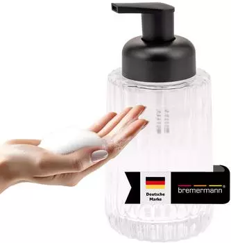 bremermann Schaum-Seifenspender, Glas, transparent