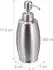 Relaxdays Seifenspender 350ml, Metall, silber, rund