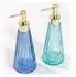Relaxdays Seifenspender Glas 320ml, 2er-Set