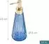 Relaxdays Seifenspender Glas 320ml, 2er-Set