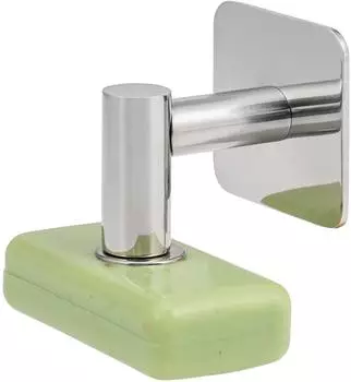 bremermann Seifenhalter mit Magnet, Edelstahl hochglänzend, Klebebefestigung