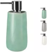 Spirella Seifenspender Sina mit Edelstahlpumpe Fl&uuml;ssigseifen-Spender Porzellan 350ml
