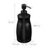 Relaxdays Seifenspender 400ml, Edelstahl, schwarz (10049977)