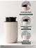LuxusKollektion Seifenspender Keramik 350ml mit Zahnbürstenhalter, beige