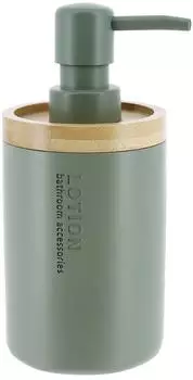 Tendance Seifenspender Polyresin 280ml, khaki/Bambus