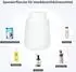 LuxusKollektion Seifenspender Keramik, weiß, 350ml, Gummibeschichtung