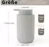 LuxusKollektion Seifenspender Keramik, Streifen grau, 350ml