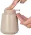 LuxusKollektion Seifenspender aus Keramik, nachfüllbar, khaki, 350ml