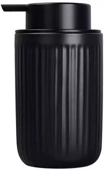 LuxusKollektion Seifenspender Keramik, schwarz, 350ml