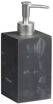 Kesper Seifenspender schwarz, Kunststoff, 30,5x6,8x6cm