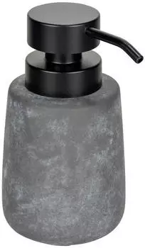Wenko Sacile Seifenspender Keramik, grau/schwarz, 400ml (26329100)