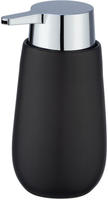 WENKO Seifenspender Mod. Badi Schwarz hochwertige Keramik, F&uuml;llmenge 320 ml 23652800