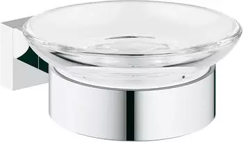 GROHE Essentials Cube Soap Holder Chrome GROHE Essentials Cube Soap Holder Chrome