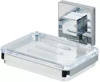 WENKO Vacuum-Loc Edelstahl Seifenablage Mod. Quadro Befestigen ohne bohren 22681100