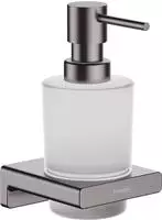 hansgrohe AddStoris Seifenspender 41745340 Wandmontage,200 ml, Glaseinsatz, Metall,