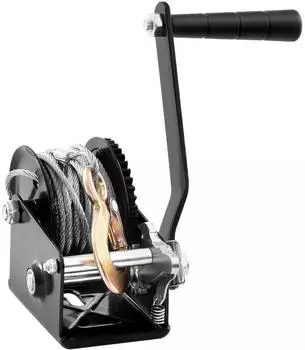VEVOR Handseilwinde 363kg Stahlseil 10m (Hand Winch 800 lbs)