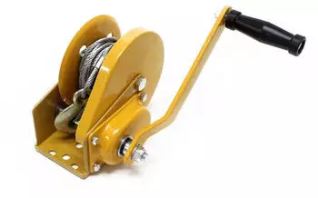 Wiltec Handseilwinde 540kg 10m Drahtseil Übersetzung 4,2:1 (30214)