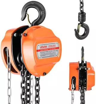 VEVOR Kettenzug 0,5T Hubh&ouml;he 3m G80-Kette