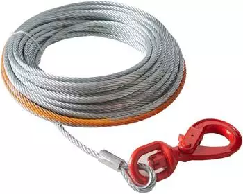 VEVOR Seilwinden-Kabel Verzinkter Stahl 9,5mm x 30,5m 67,6kN (JLGS9.5-30)