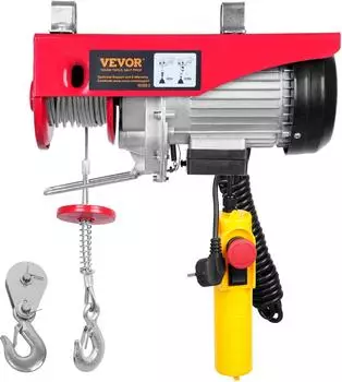 VEVOR Elektrische Seilwinde 300&ndash;600kg 1150W 230V 12m Hubh&ouml;he (PAYX600-2)