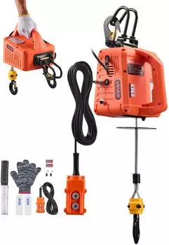 VEVOR Elektro-Hebezeug 3-in-1 500kg 1500W Hubhöhe 7,6m