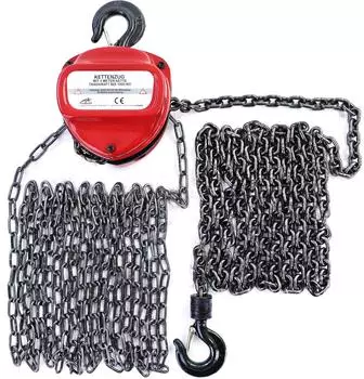 Ramroxx Profi Kettenzug 1000kg 4m Hubh&ouml;he, rot (29886)