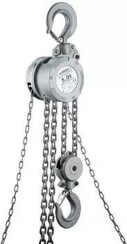 Wiltec Handkettenzug 5t Hubhöhe 3m Aluminium G100-Lastkette (65145)