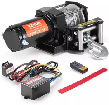 VEVOR Elektrische Seilwinde ATV/UTV 1814kg, 12V DC, IP55 (P3000-1C)