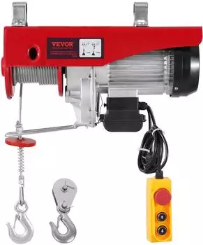 VEVOR Elektrische Seilwinde 1200kg Fernbedienung 12m Hubh&ouml;he (PA1200)