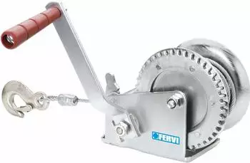 Fervi Manuell Seilwinde 500kg, 10m Stahlseil 4,5mm (0070/C)