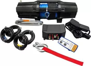 Berger & Schröter TOP6000 synthetic Elektrische Seilwinde 12V, 2727kg, 15m Synthetikseil (TOP6000 synthetic)