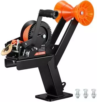 VEVOR Bootswinde manuell 1588kg Polyestergurt 6,1m (HW2500A)