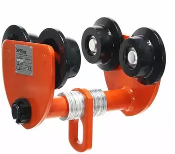 XPOtool HD Laufkatze 2000kg justierbar 100-150mm Handfahrwerk (62682)